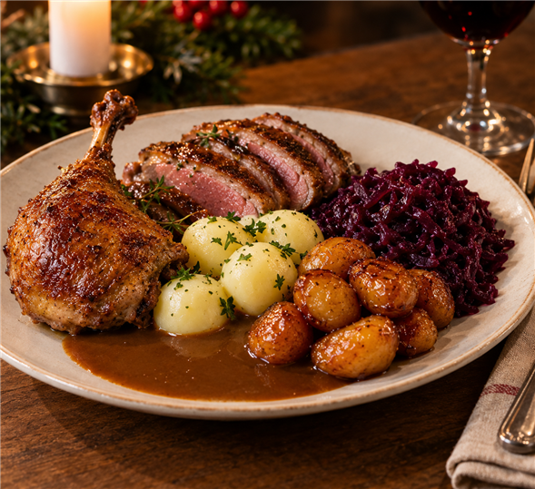 Mortensaften menu (varm selv)