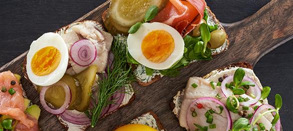 Højbelagt Luksus smørrebrød